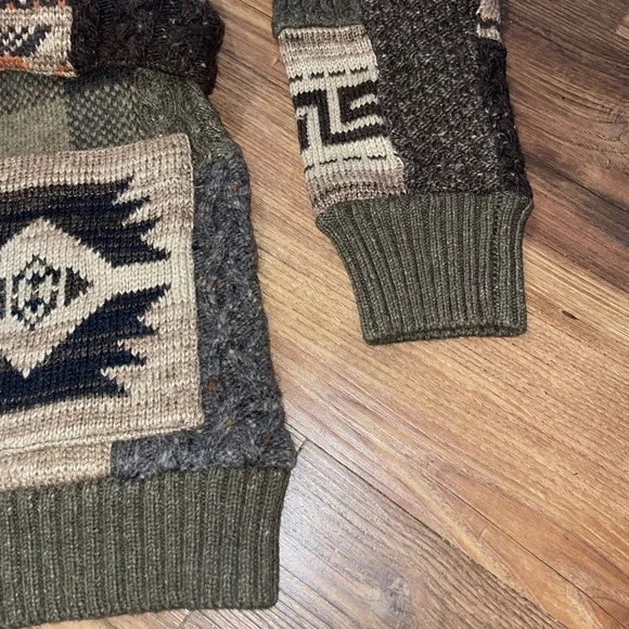 Ralph Lauren Double RL Multicolor Patchwork Cardigan - Picture 7 of 15